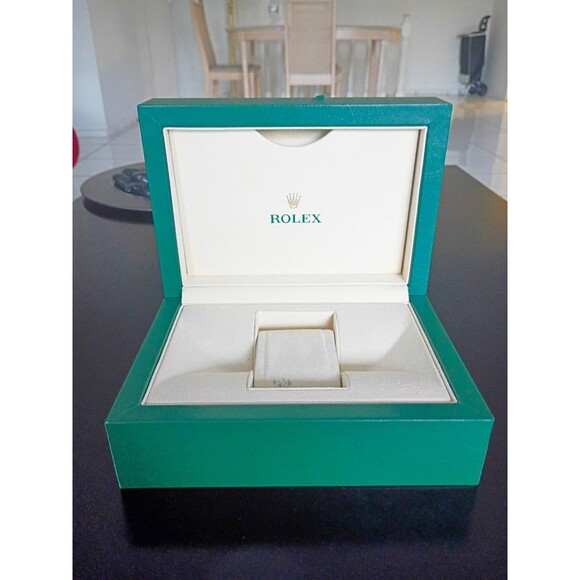 Vintage ROLEX SA Oyster Watch Green wave BOX  - REF 39139.04 Geneve Suisse - Picture 6 of 12